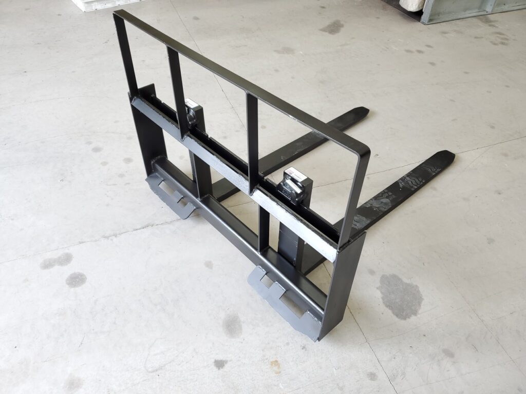 48″ Skid Steer Loader Quick Attach Pallet Forks River Valley Mower