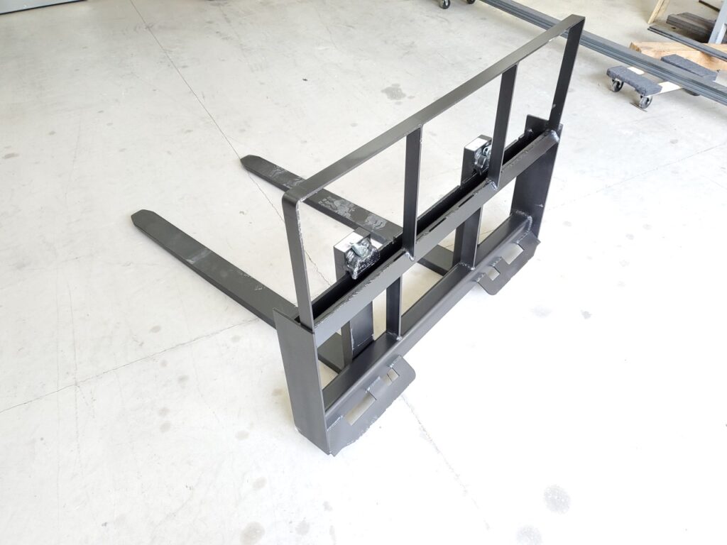 48″ Skid Steer Loader Quick Attach Pallet Forks River Valley Mower